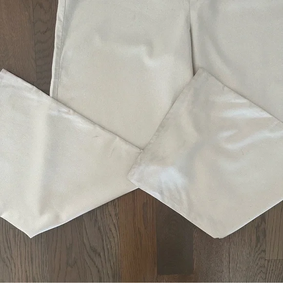 NWT Baserange Stoa Wild Silk Elastic Waist Wide Leg Lounge Pants Natural Cream S
